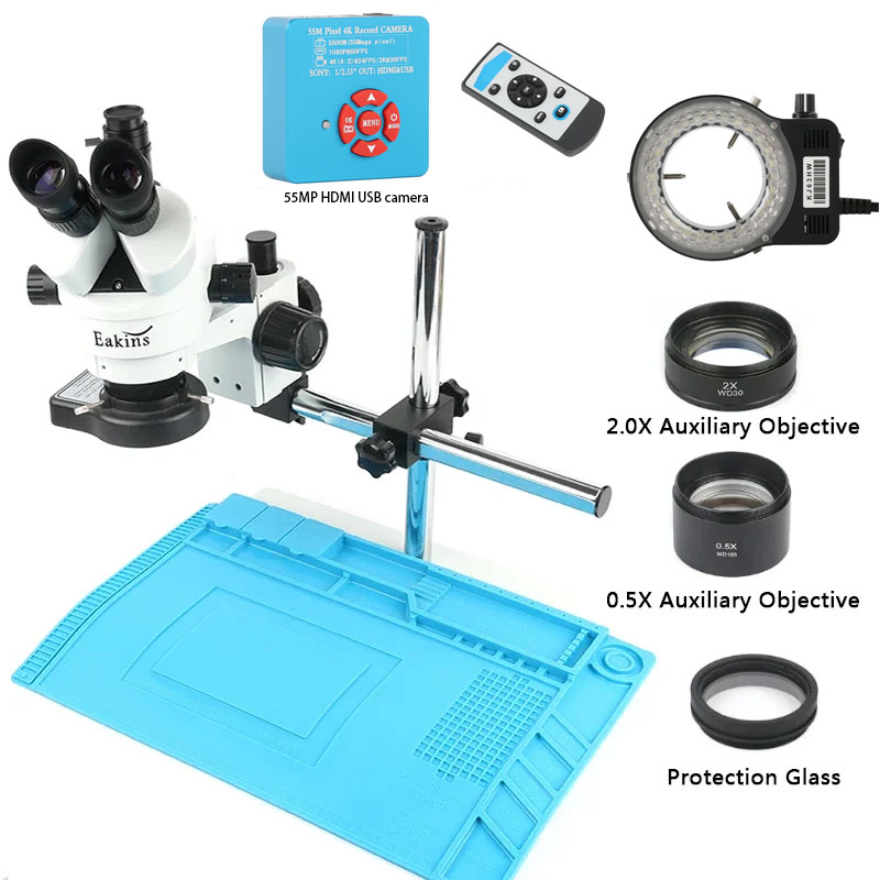 Electronics Repair Simulator - Microscopio stereo trinoculare con zoom simul-focale
