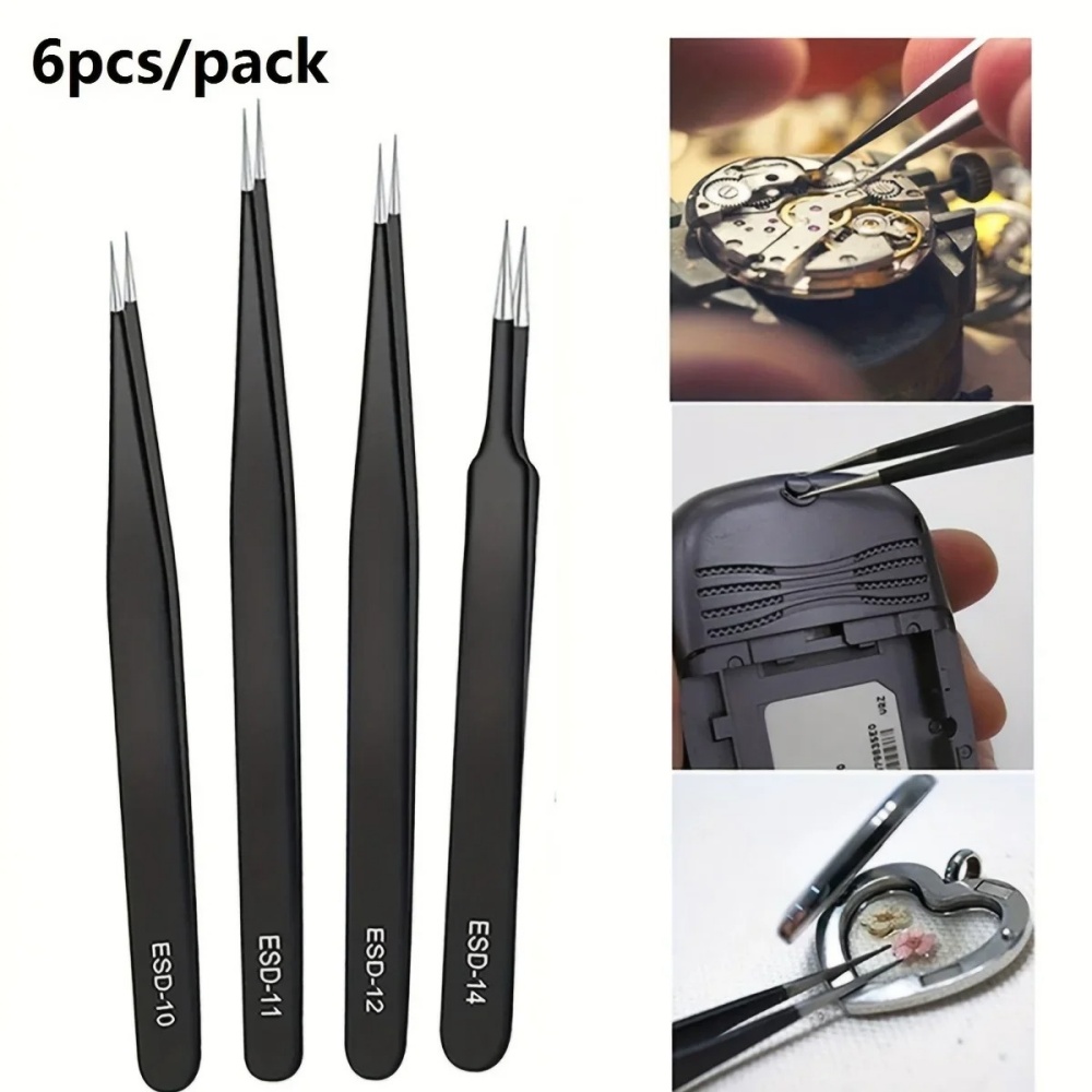 Set di 6 Pinzette di Precision - Elektronik Repair recensione e prezzo