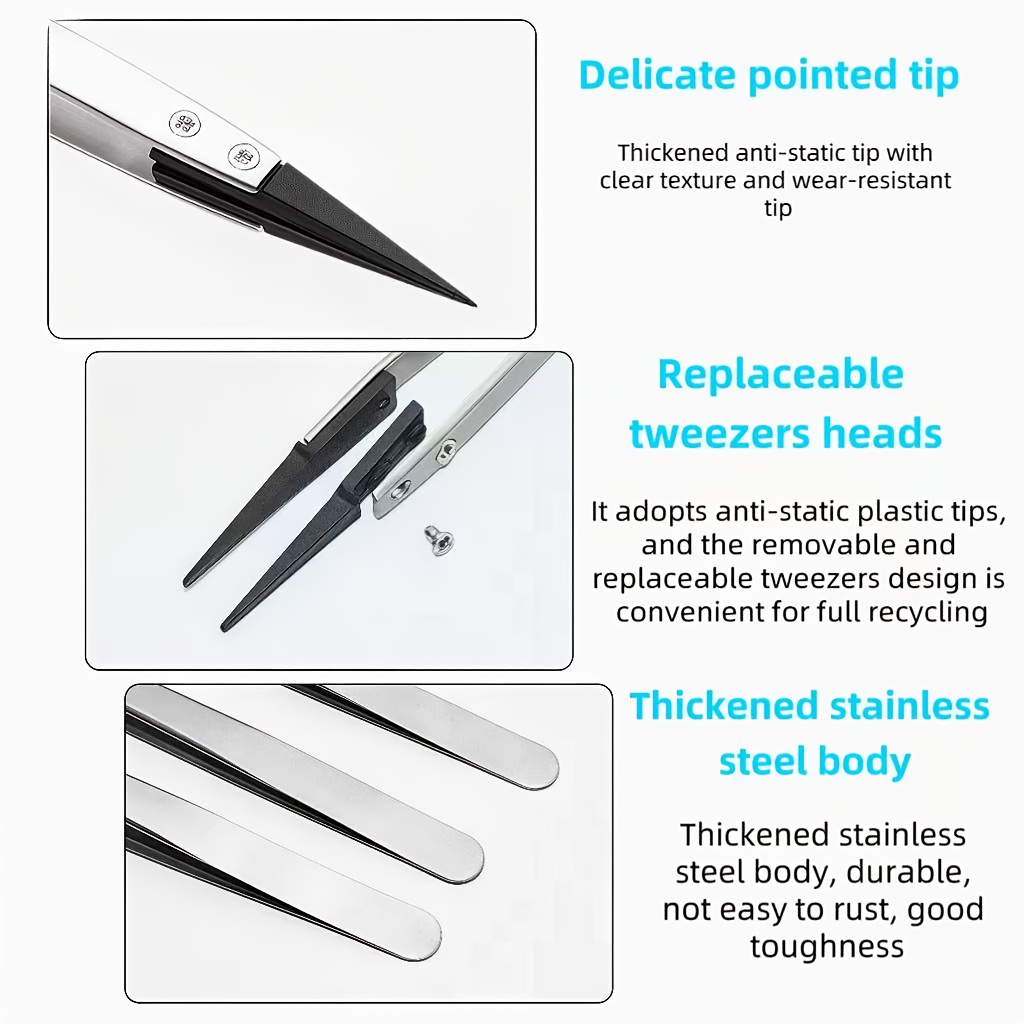 2 pz ESD-259 Pinzette antistat - Electronics Repair Tools And Equipment recensione e prezzo